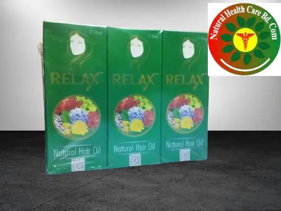 RELAX Natural Hair Oil – 100% Herbal Solution for Strong, Healthy & Shiny Hair